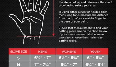 Marucci Batting Gloves Size Chart - Images Gloves and Descriptions