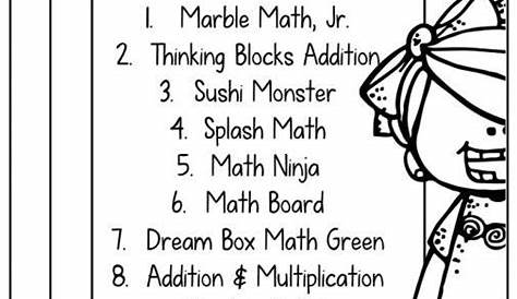 list of first grade math skills