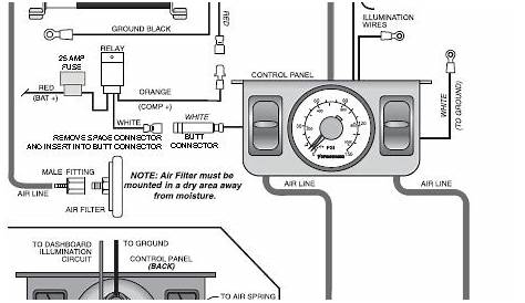 airbag suspension switch wiring schematics