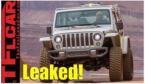 2018 Jeep Wrangler (JL) Engine Choices, Packages, and Options Leaked