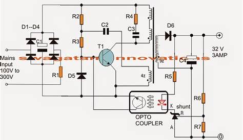 led smps circuit diagram