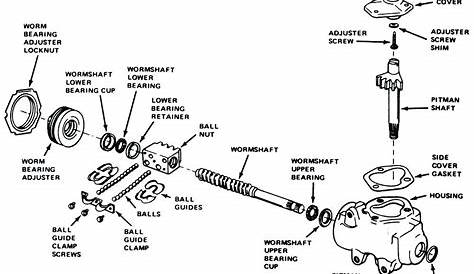 ford steering parts diagram