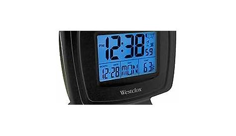 westclox digital alarm clock manual