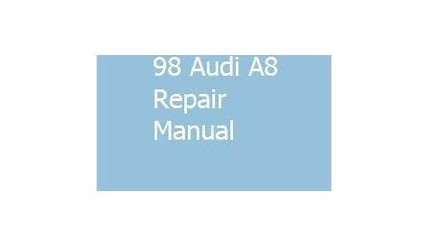 audi a8 repair manual