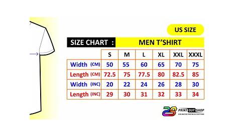 express men's shirt size chart