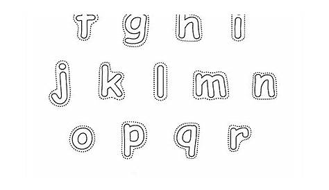 printable alphabet letters lower case