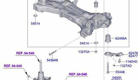 2004 Lincoln Town Car Front Base Crossmember Diagram