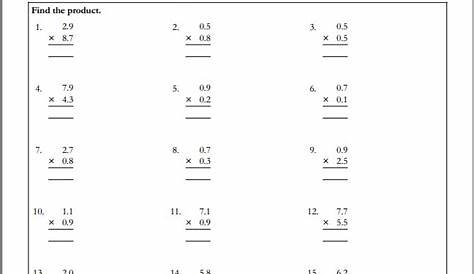Decimals Multiplication Worksheets : Ordering Decimals to 3dp : This
