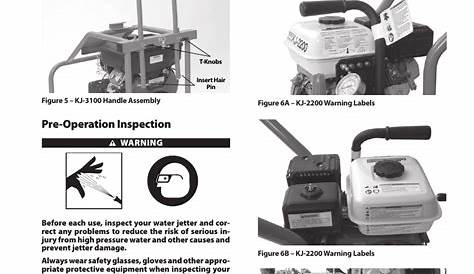 Pre-operation inspection | RIDGID KJ-3100 User Manual | Page 9 / 454