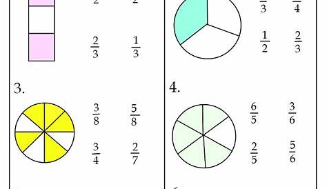 fractions worksheets grade 3 | Fractions worksheets, Math fractions