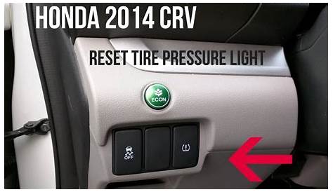 Resetting Low Tire Pressure Light Honda Crv
