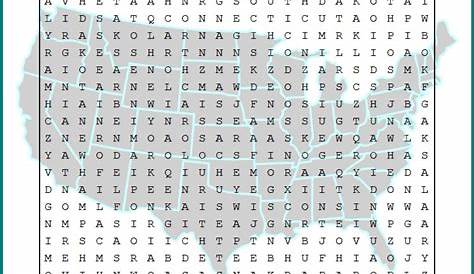 geography word search printable