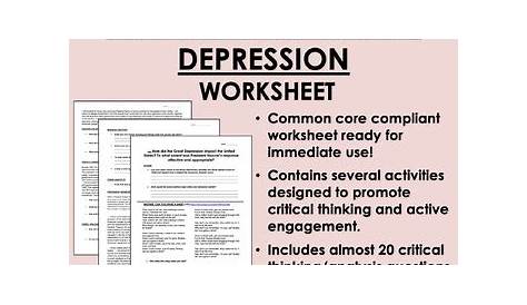 the great depression worksheet pdf