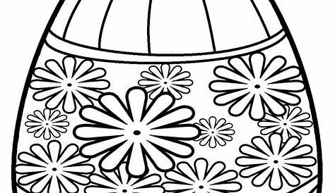 Printable Easter Egg Coloring Pages For Kids