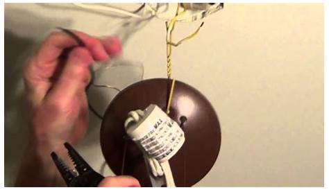 How to Install a Ceiling Light - Ceiling Light Wiring - YouTube