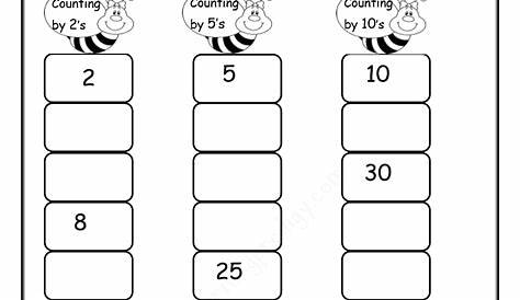 count by 2s worksheet kids learning activity kindergarten math - pin on