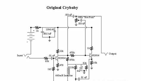 Cry Baby wah wah pedal Schematic Diagram transistor 2n3904 ~ Schematic