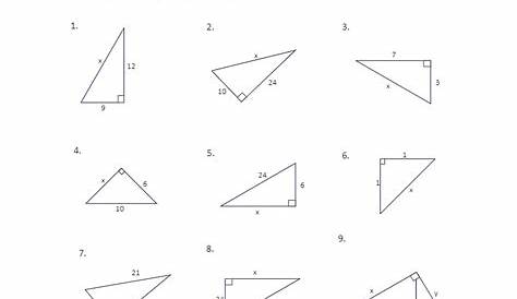 pythagorean theorem review worksheet