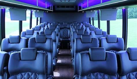 inside of charter buses