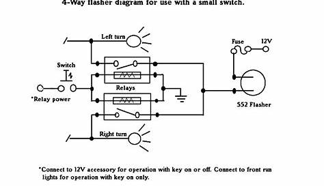 circuit diagram four way flashers