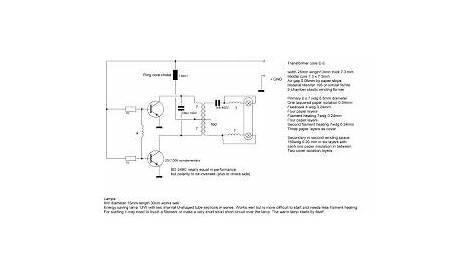 circuit diagram for 6v cfl adaptor