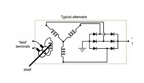 alternator circuit wiring diagram