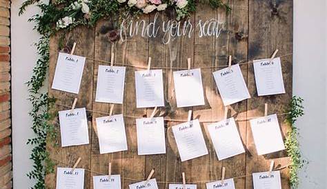 ideas for seating chart at wedding