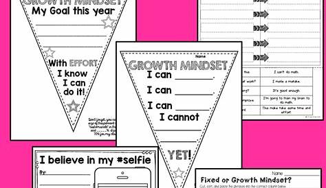 Growth Mindset Elementary Activities - printable & digital - Mrs