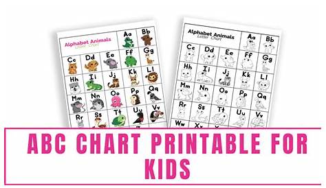 abc chart free printable
