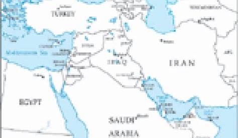 Maps Printables - FamilyEducation | Middle east map, Printable maps