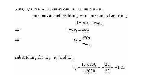 conservation of momentum problem 2 on Conservation Of Momentum