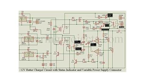 12V Lead Acid Battery Charger Circuit - Engineering Projects