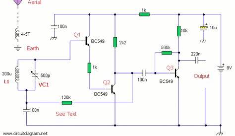 simple am radio circuit diagram