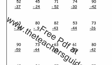 three digit subtraction with regrouping worksheets