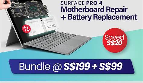 Surface Pro 4 Motherboard + Battery Repair (Bundle) – Digital Hospital