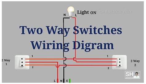 Two Way Switches Wiring Diagram - YouTube