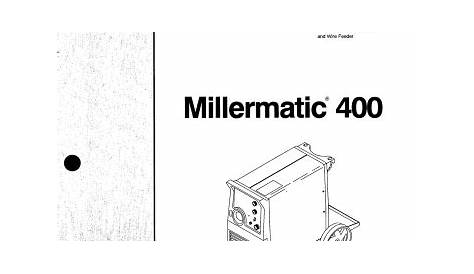 Miller MILLERMATIC 400 User manual | Manualzz