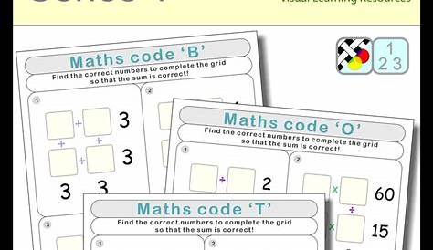 Math code 1 (21 distance learning Numeracy sheets)