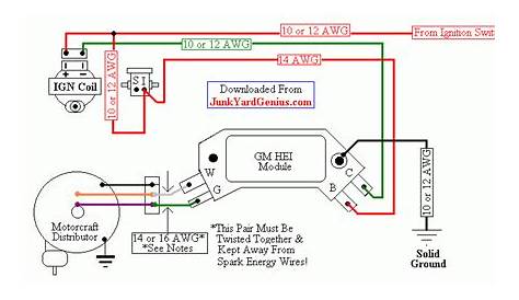Gm Hei Distributor And Coil Wiring Diagram - Wiring Diagram