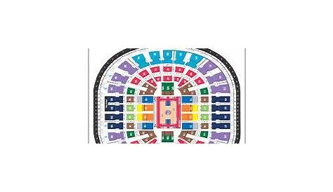 Palace Of Auburn Hills Seating Chart with Row Numbers 24 Detroit