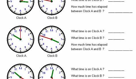 telling the time printable worksheets