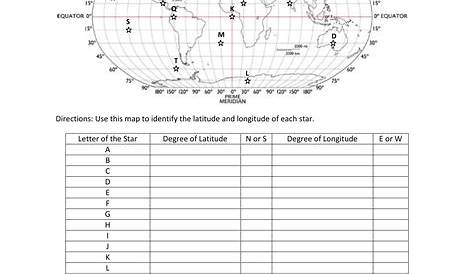 Latitude And Longitude Worksheet Answers - Mr T S Social Studies Unit 1