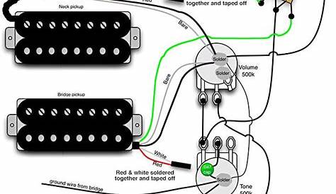 Electric Guitar Wiring Diagram Two Pickup - Wiring Electricity