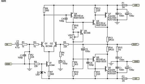 class a amplifier circuit diagram