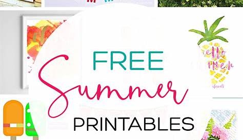 Free Summer Printables to Make Summer Fun! - landeelu.com