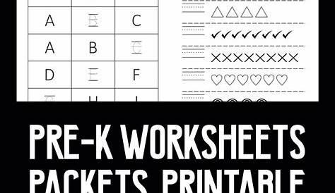 10 Best Pre-K Worksheets Packets Printable - printablee.com