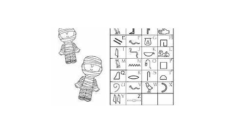 hieroglyphics activity worksheets