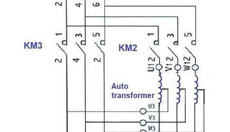 auto transformer starter circuit diagram