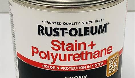 Ebony Rust-Oleum Stain & Polyurethane, Half Pint - Walmart.com