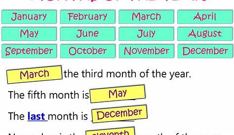 ordering months of the year